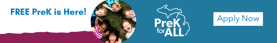 Free PreK is Here! PreK for All. Apply Now!