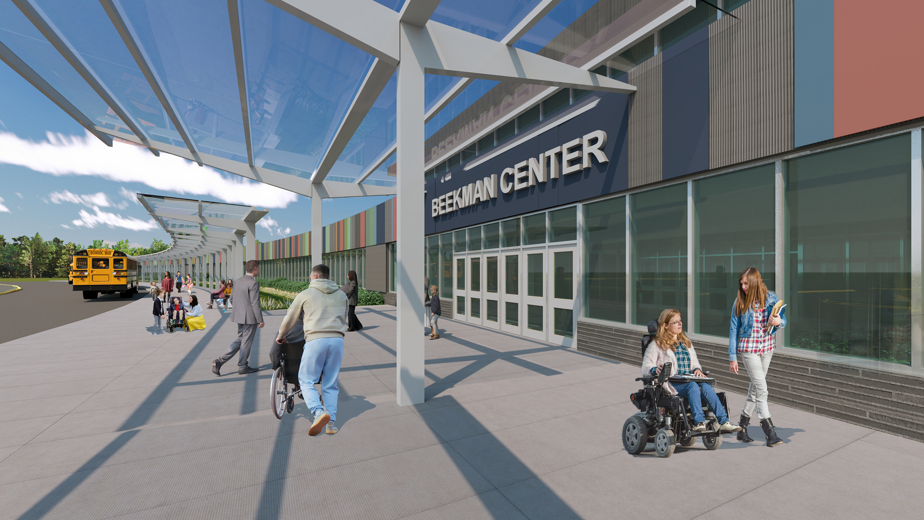 Proposed Entryway - Side view - artistic drawing