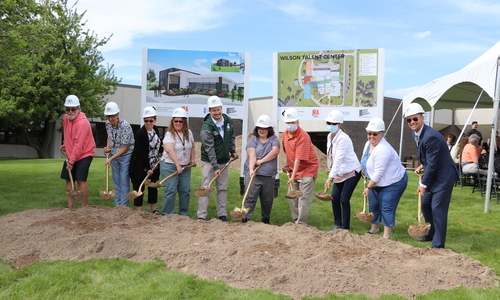 Ground Breaking ceremony for SLC and Evergreen Staff