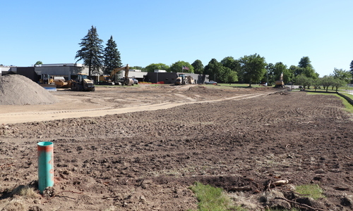 June 27 - Clearing landscape and concrete for new addition