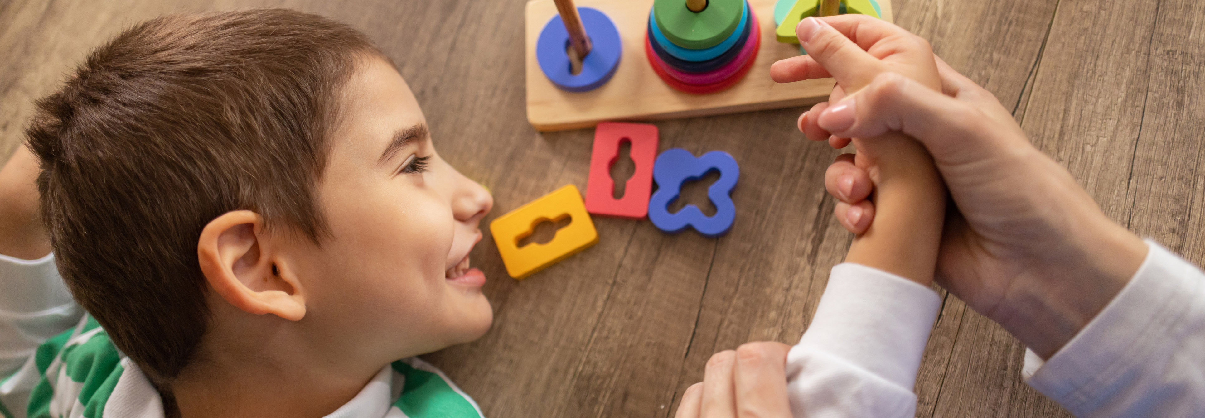 Boy in occupational therapy