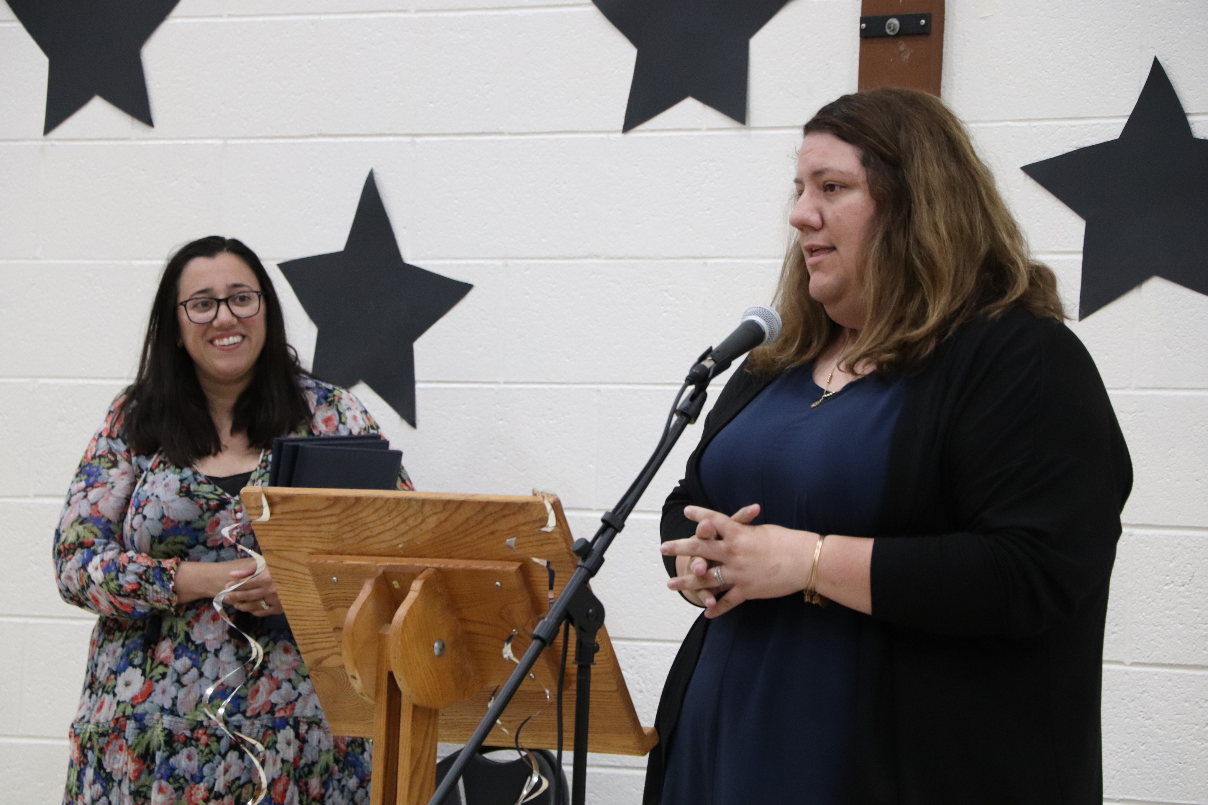 Principal Alexis Adams and Assistant Principal Whitney Collins